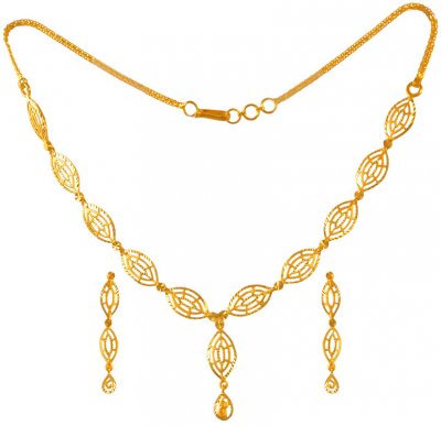 22 Kt Gold Necklace Set ( Light Sets )