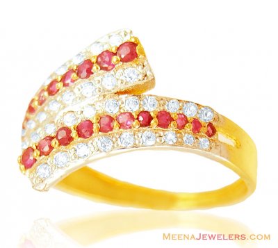 22K Beautiful Ruby Ring ( Ladies Rings with Precious Stones )