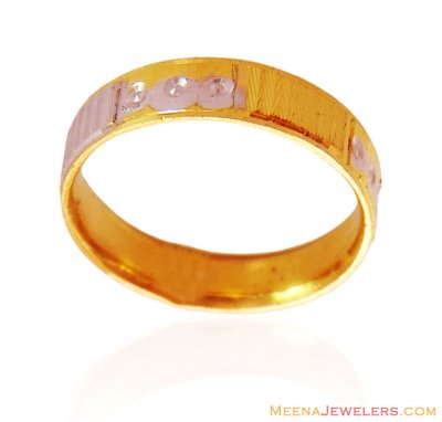 Two Tone 22K Gold Band ( Wedding Bands )