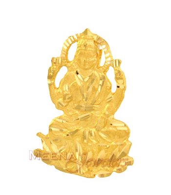 Laxmi on blooming Lotus  ( Ganesh, Laxmi and other God Pendants )