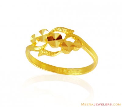 Fancy Gold Ring 22K  ( Ladies Gold Ring )
