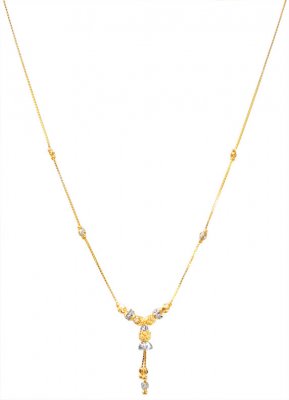 22Kt Gold Two Tone Dokia Chain ( 22Kt Gold Fancy Chains )