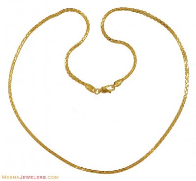 22k Yellow Gold Chain (18 Inch) ( Men`s Gold Chains )