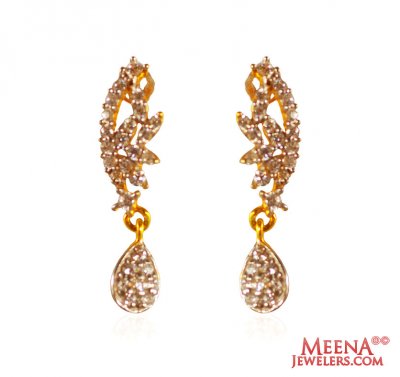 Gold 22Kt Tops with CZ  ( Signity Earrings )