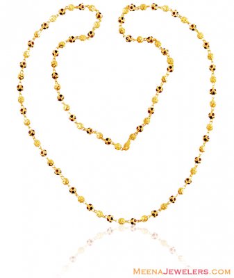 22K Gold Exclusive Meena Chain ( 22Kt Gold Fancy Chains )