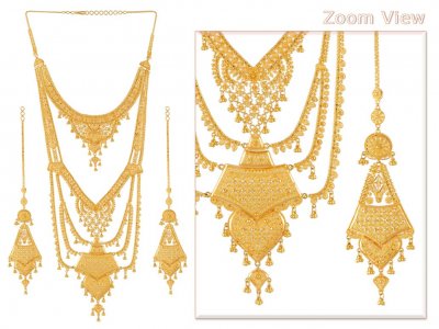 Gold rani haar ( Bridal Necklace Sets )