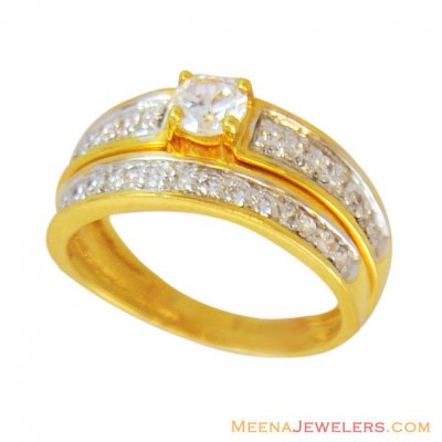 22K Ladies Engagement Ring ( Ladies Signity Rings )
