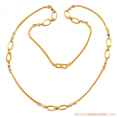 Gold Linked Chain ( 22Kt Gold Fancy Chains )