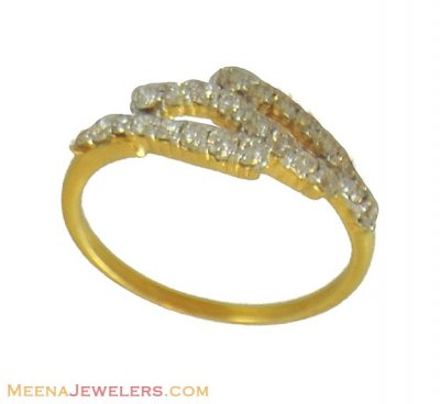 Gold Diamond Ring (18kt) ( Diamond Rings )