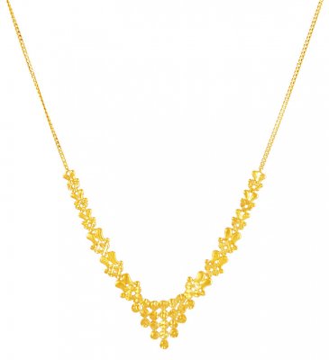 22K Gold Fancy Necklace ONLY ( Light Sets )