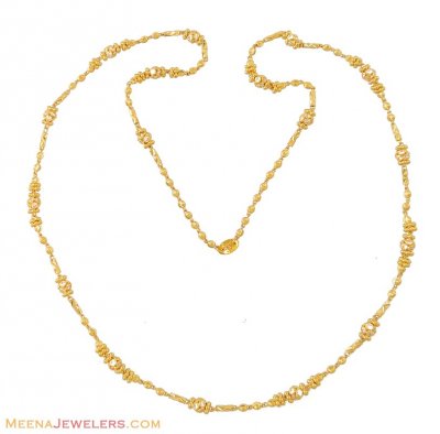 22K Gold Chain (fancy chain) ( 22Kt Long Chains (Ladies) )