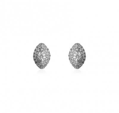 18kt Gold Diamond Earrings ( Diamond Earrings )