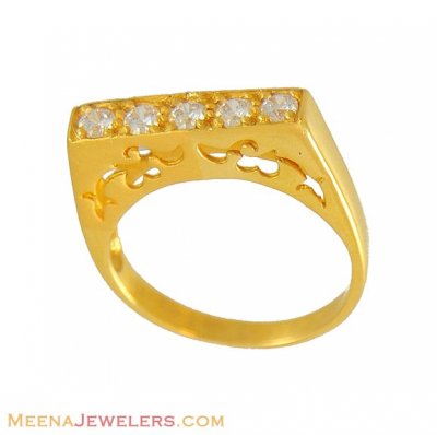  Gold Mens Signity Ring ( Mens Signity Rings )