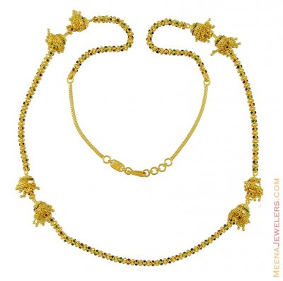 Indian Gold Chain (28 inches) ( 22Kt Long Chains (Ladies) )