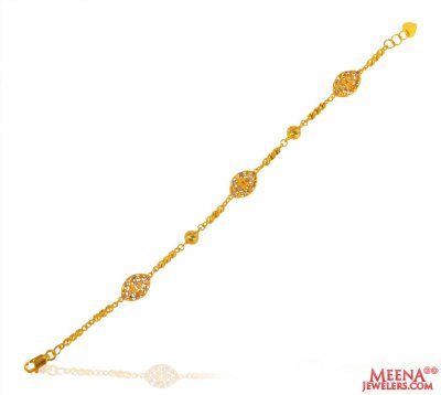 22Kt Gold Fancy Bracelet ( Ladies Bracelets )