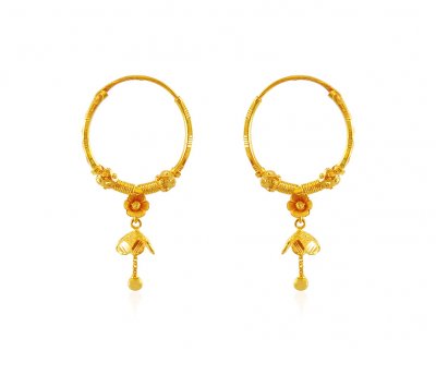 22K Gold Hoop Earrings  ( Hoop Earrings )