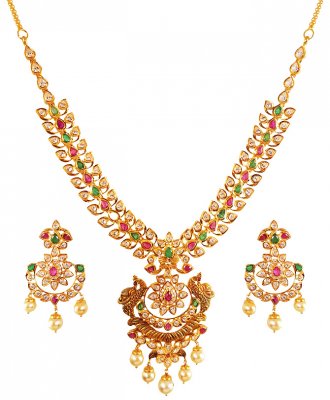 22Karat Gold  Necklace Set ( Gold Designer Sets )