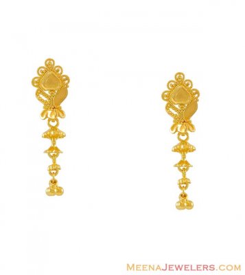 22K Fancy Earrings ( 22Kt Gold Fancy Earrings )