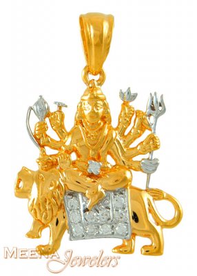 22kt Gold Maa Durga Pendant ( Ganesh, Laxmi and other God Pendants )