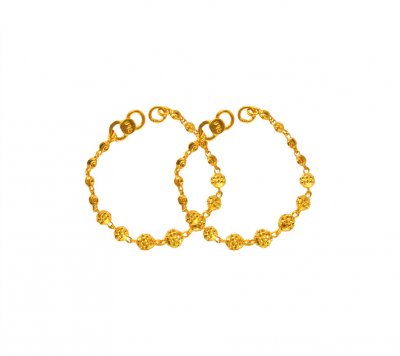 22 Karat Gold Maniya (2PC) ( 22Kt Baby Bracelets )