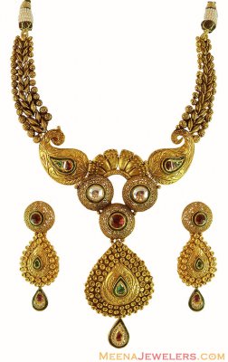 Exclusive Gold Necklace Set  ( Antique Necklace Sets )