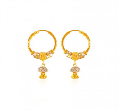 22kt Gold  Hoop Earrings ( Hoop Earrings )