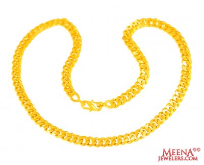 22k Yellow Gold Link Chain  ( Men`s Gold Chains )