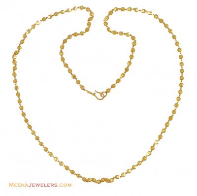 22K Ball Long Chain (23 inch) ( 22Kt Long Chains (Ladies) )
