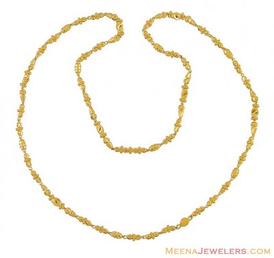 22Kt Gold Fancy Chain (24 inch) ( 22Kt Long Chains (Ladies) )