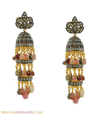 Polki Earrings ( Nizam Collection) ( Diamond Victorian Jewelry )