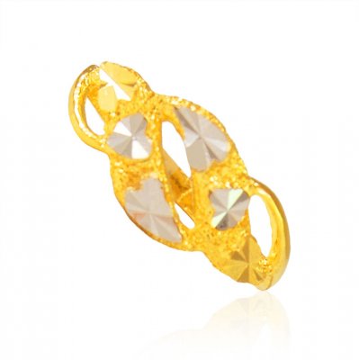  22K Yellow Two Tone Ladies Ring ( Ladies Gold Ring )
