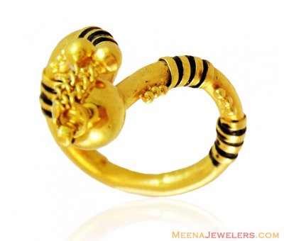 22k Fancy Ring with Hangings ( Ladies Gold Ring )