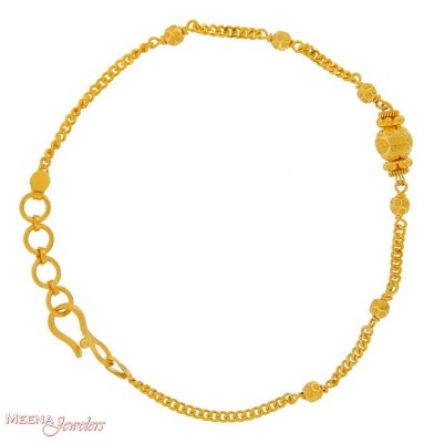 22K Bracelet with Gold Balls ( Ladies Bracelets )