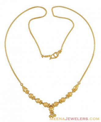 Indian 22k Gold Necklace ( 22Kt Gold Fancy Chains )