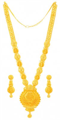 22Karat Gold Bridal Patta Haar Set ( Bridal Necklace Sets )
