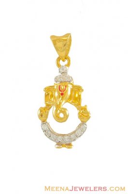 Lord Ganesha Pendant (22K) ( Ganesh, Laxmi and other God Pendants )