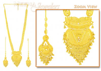 22Karat Gold Bridal Necklace Set ( Bridal Necklace Sets )
