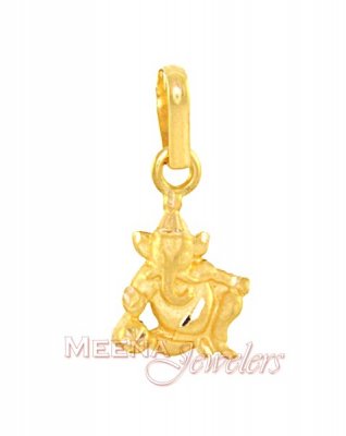 Ganesh Pendant (22K Gold) ( Ganesh, Laxmi and other God Pendants )