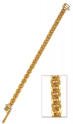 22K Yellow Gold Bracelet (Mens) ( Men`s Bracelets )