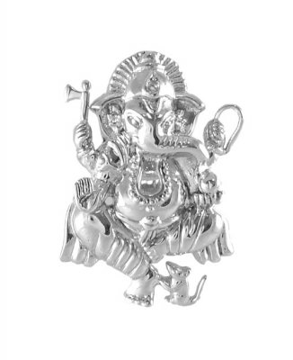 White Gold Ganesh Pendant ( Ganesh, Laxmi and other God Pendants )