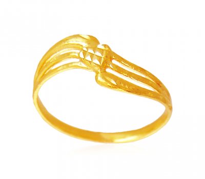 22k Fancy Gold Ring  ( Ladies Gold Ring )