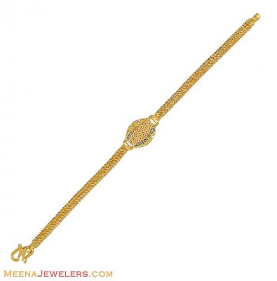 Gold Fancy Kids Bracelet ( 22Kt Baby Bracelets )