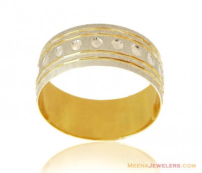 18Kt Two Tone Ring ( Wedding Bands )