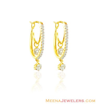 Clip On Gold Earrings 22k ( Clip On Earrings )