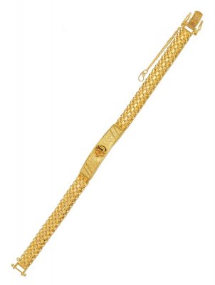 Mens Gold Bracelet with Om Sign ( Men`s Bracelets )