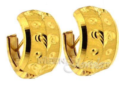 22 Kt Gold Clip On Earrings ( Clip On Earrings )