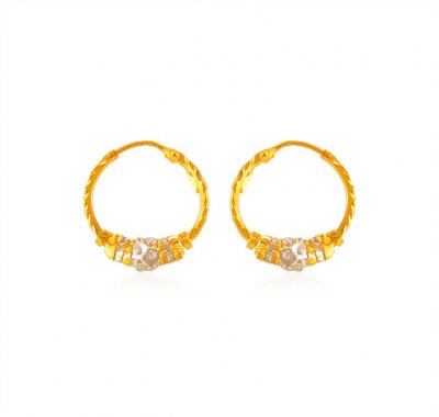 22Karat Gold Hoop Earrings ( Hoop Earrings )