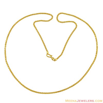 22k Gold Chain (22 Iinches) ( 22Kt Gold Fancy Chains )