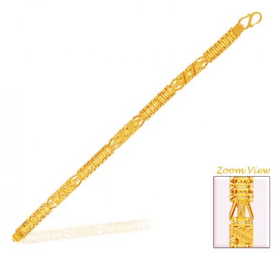Mens 22K Gold Fancy Bracelet ( Men`s Bracelets )