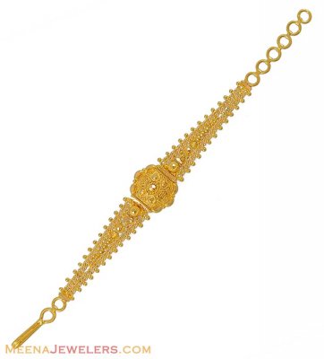 Filigree Gold baby bracelet ( 22Kt Baby Bracelets )